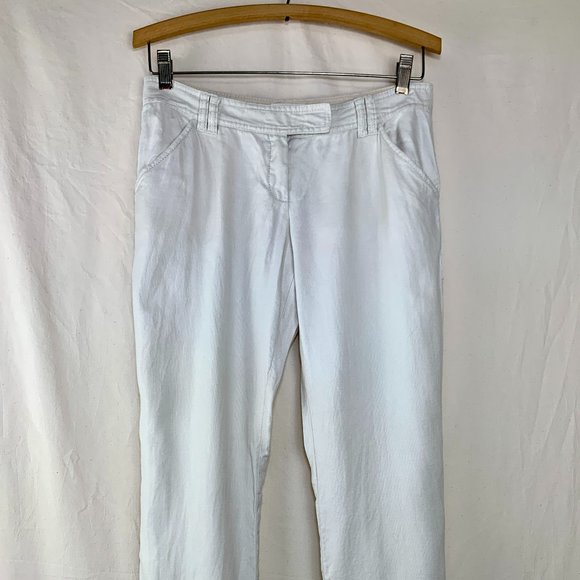 Diane Von Furstenberg Trouser in Ecru Linen - Picture 3 of 8